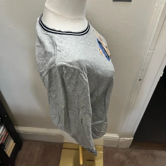 Talbots Nautical Lightweight Frenchie Dog Sweater Spring Crewneck - Size M - Picture 4 of 7